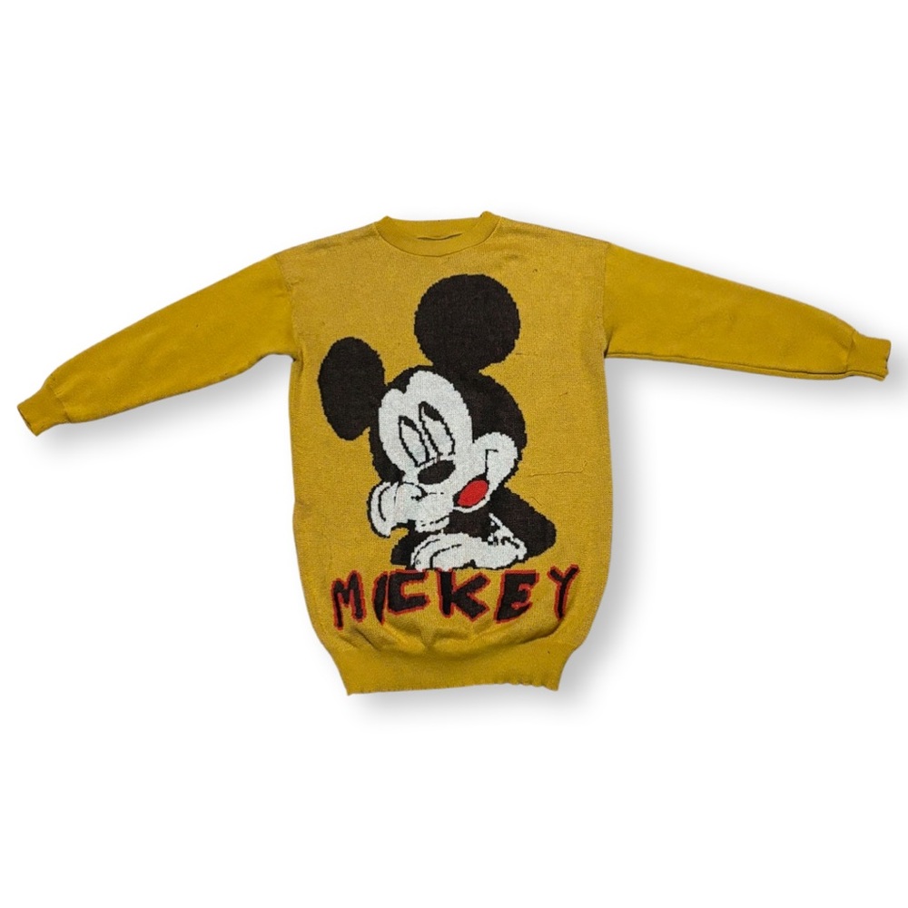 (VINTAGE) knitted Micky Mouse crew neck